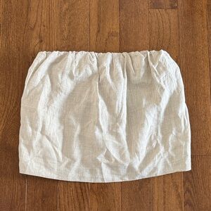 Babaton Midtown Linen Blend Tube Top XS